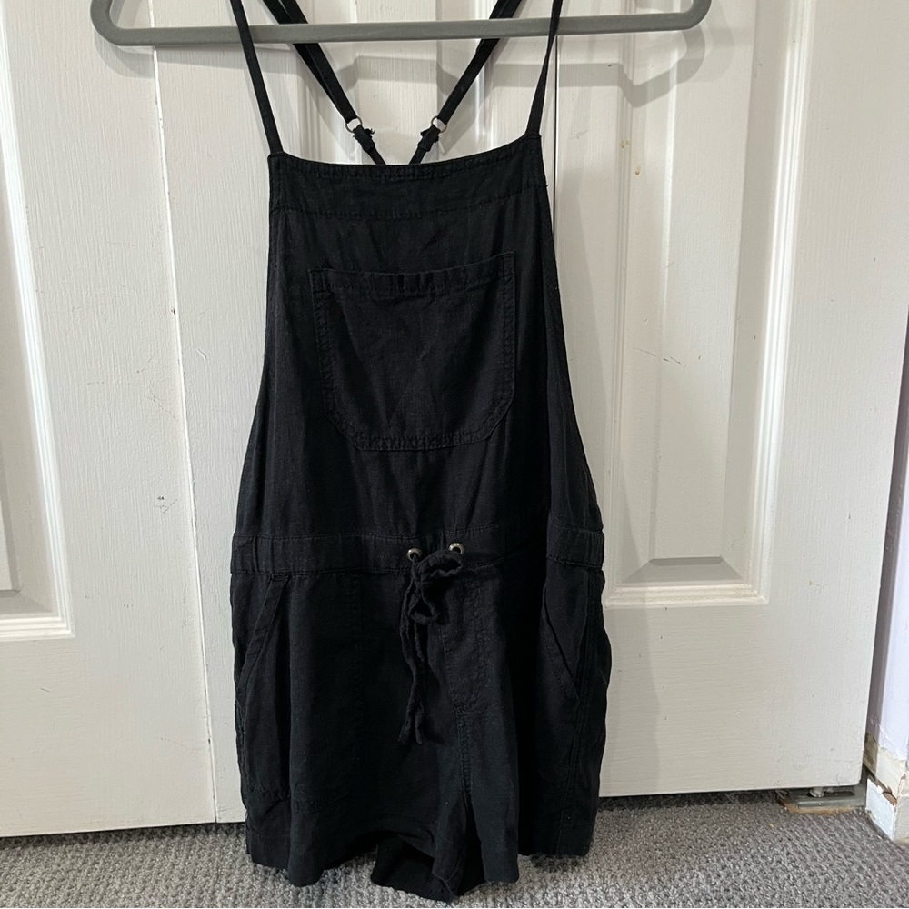 Black overalls